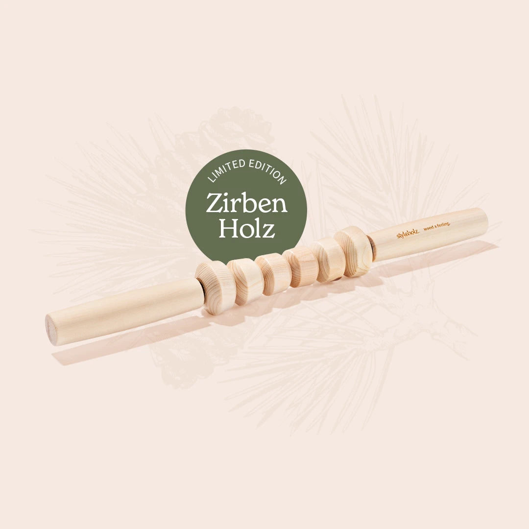 Faszienstab Woodstick MINI aus Zirbenholz