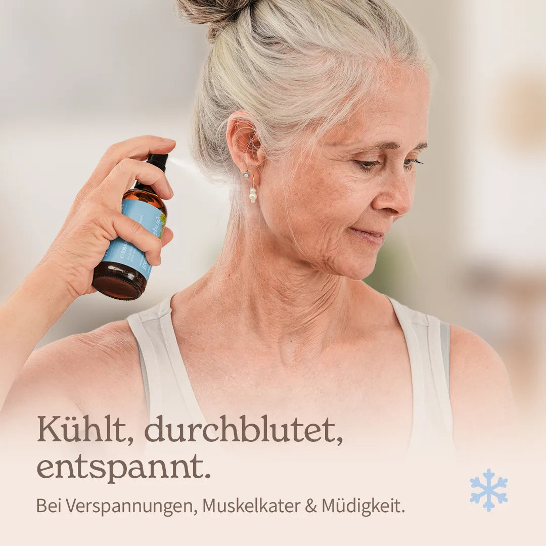 Recovery-Spray Zirbe: Sanfte Kühlung