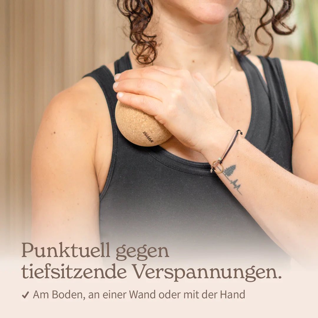 Faszienball Set aus Kork