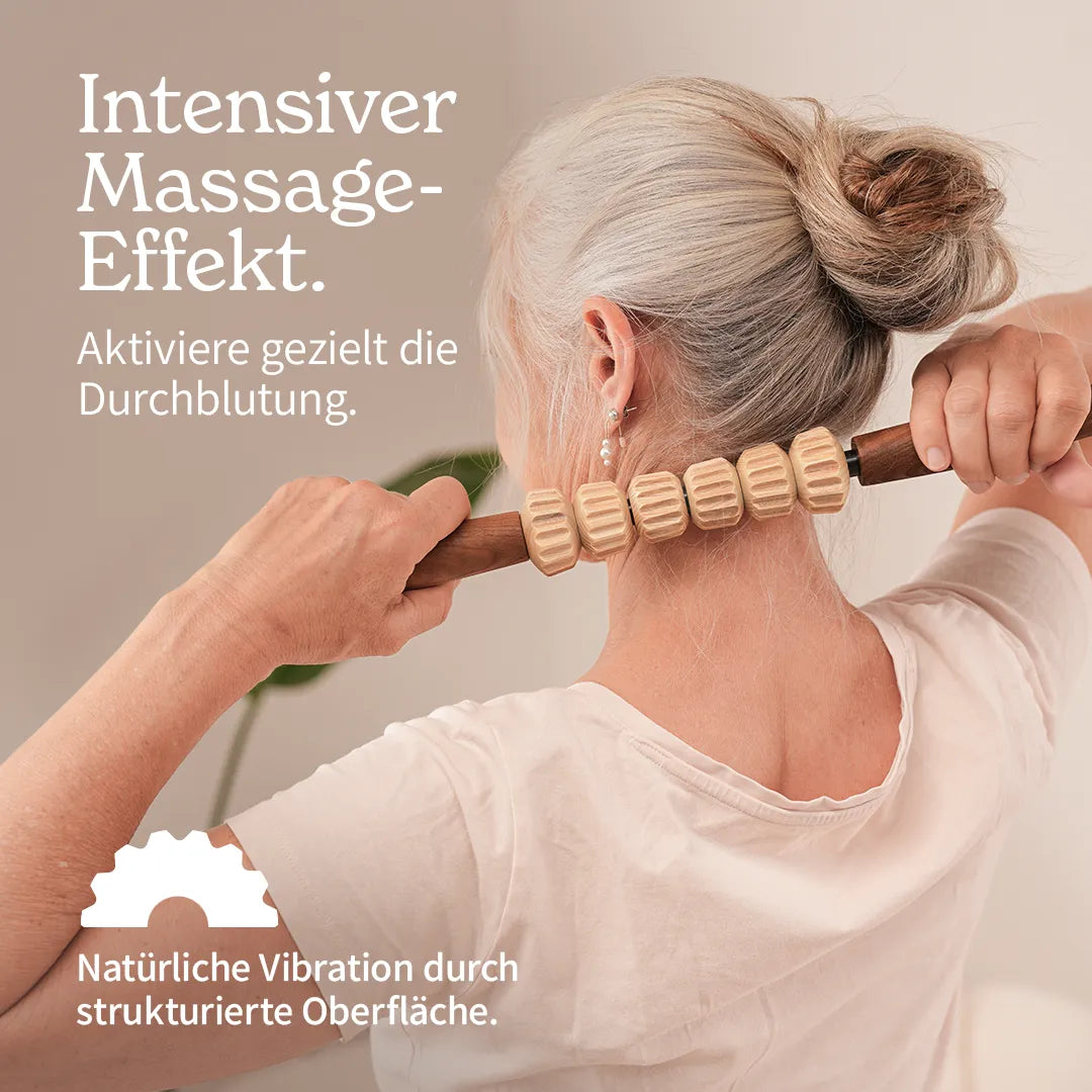 Faszienstab Woodstick MINI (gerillt)