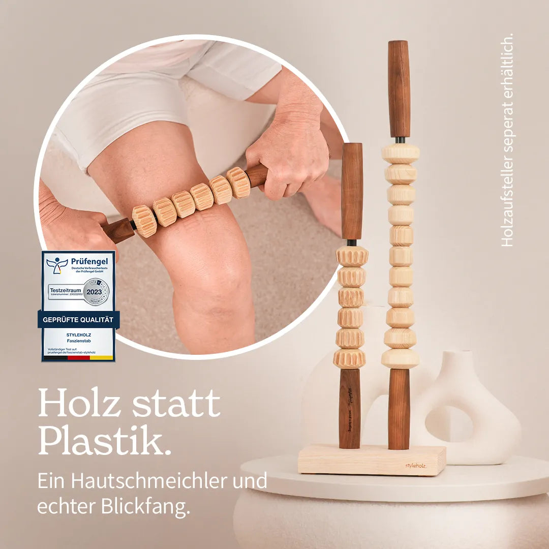 Faszienstab Woodstick MINI (gerillt)