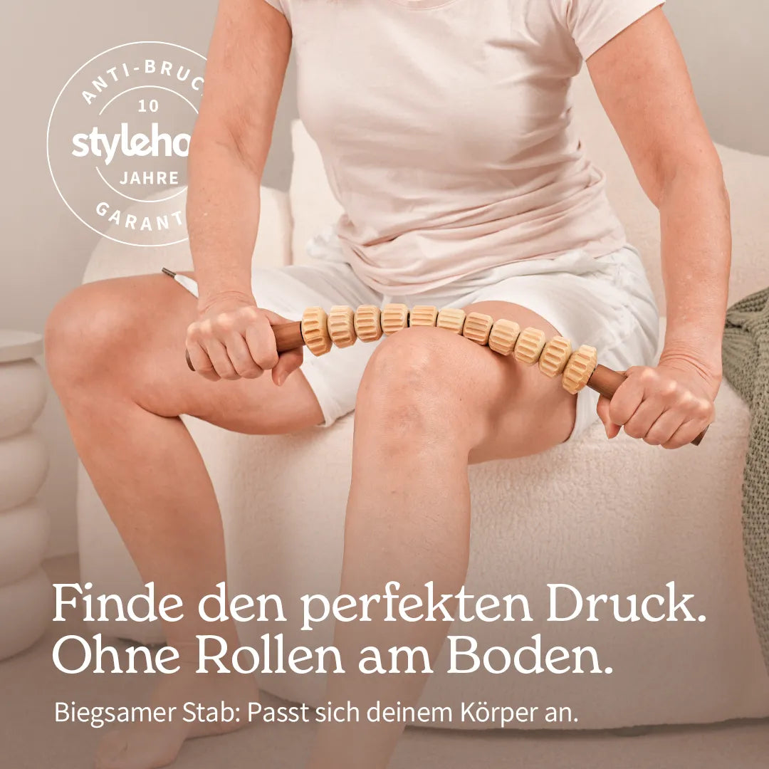 Faszienstab Woodstick FLEX (gerillt)