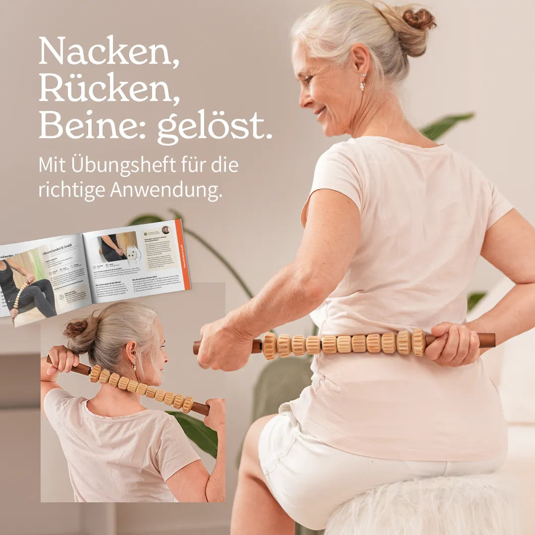 Faszienstab Woodstick FLEX (gerillt)