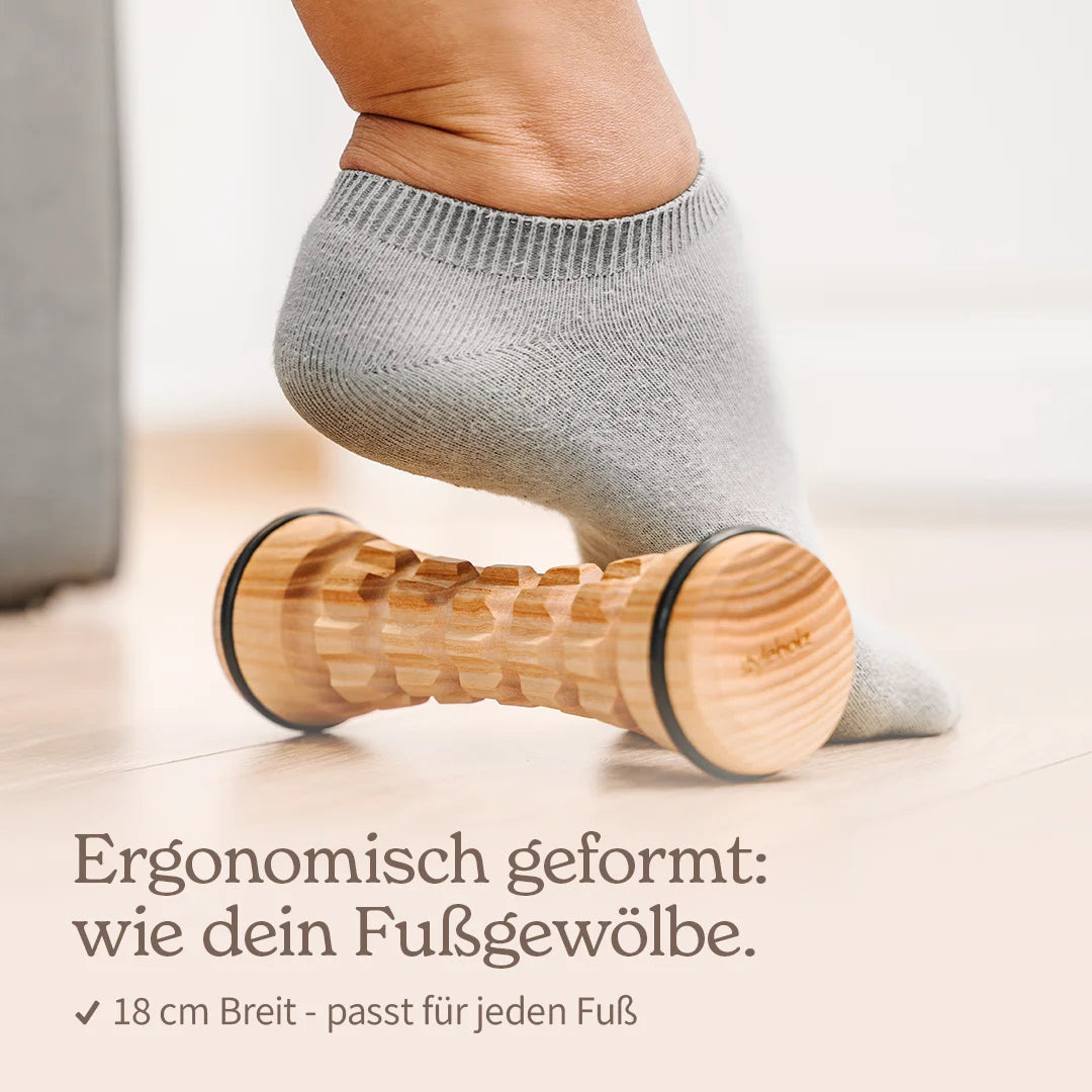 Fußmassage-Roller aus Holz