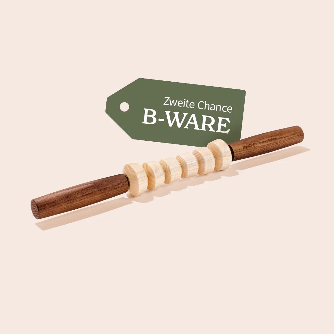B-WARE Faszienstab Woodstick MINI
