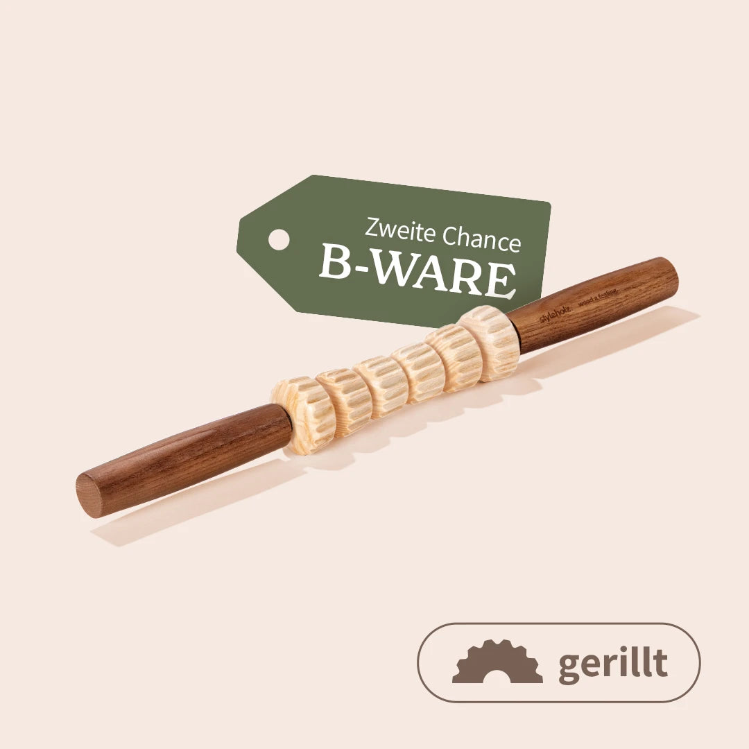 B-WARE Faszienstab Woodstick MINI