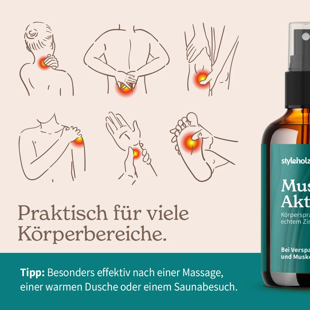 Muskel-Aktiv Körperspray mit Zirben-Öl