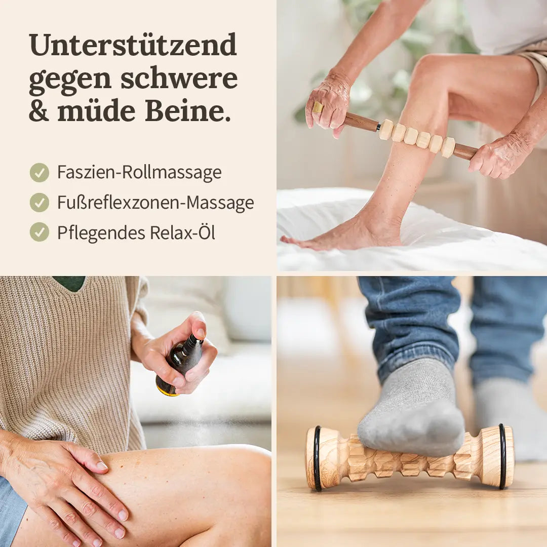 Leichte Beine: Faszien Massage Set