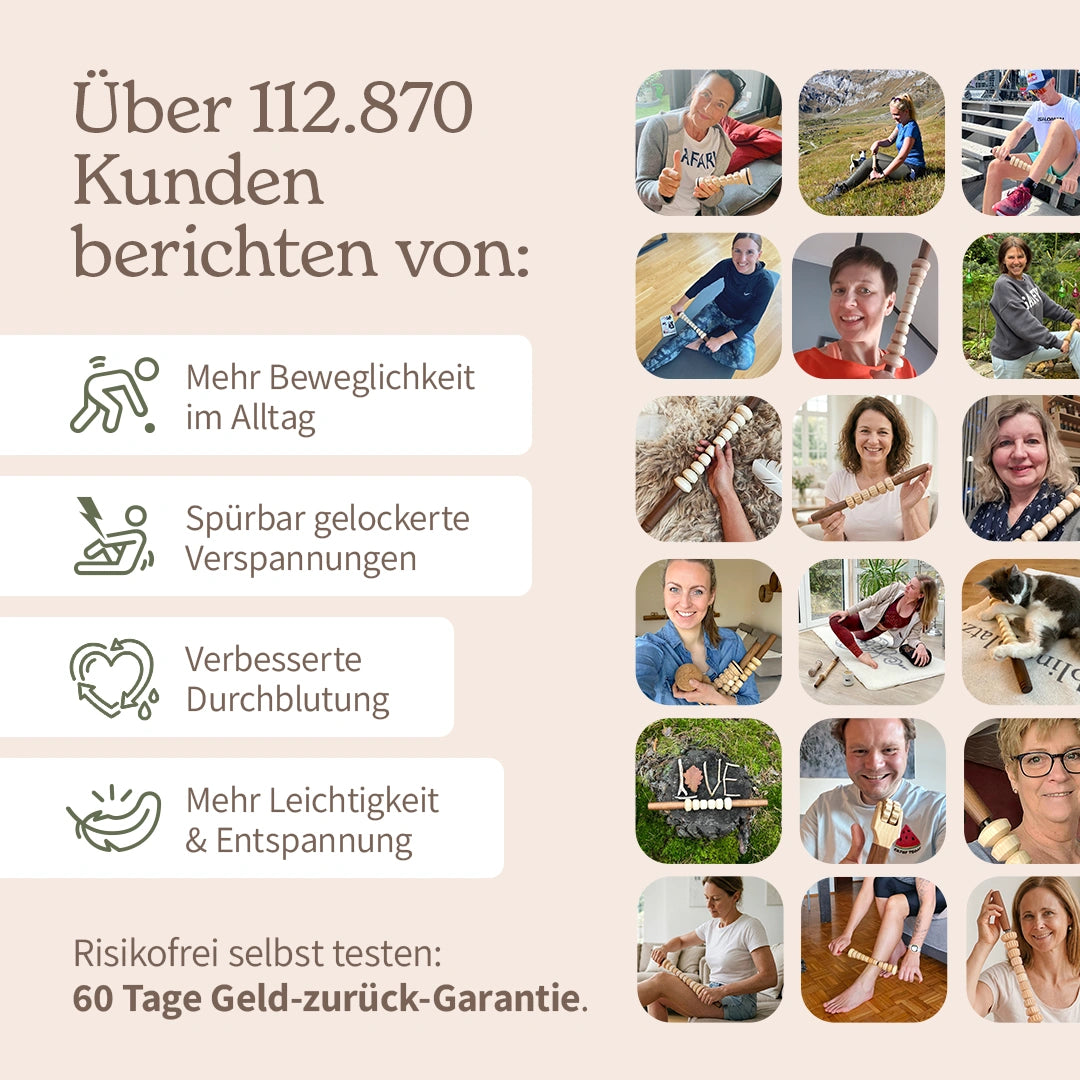 Faszienstab Woodstick FLEX