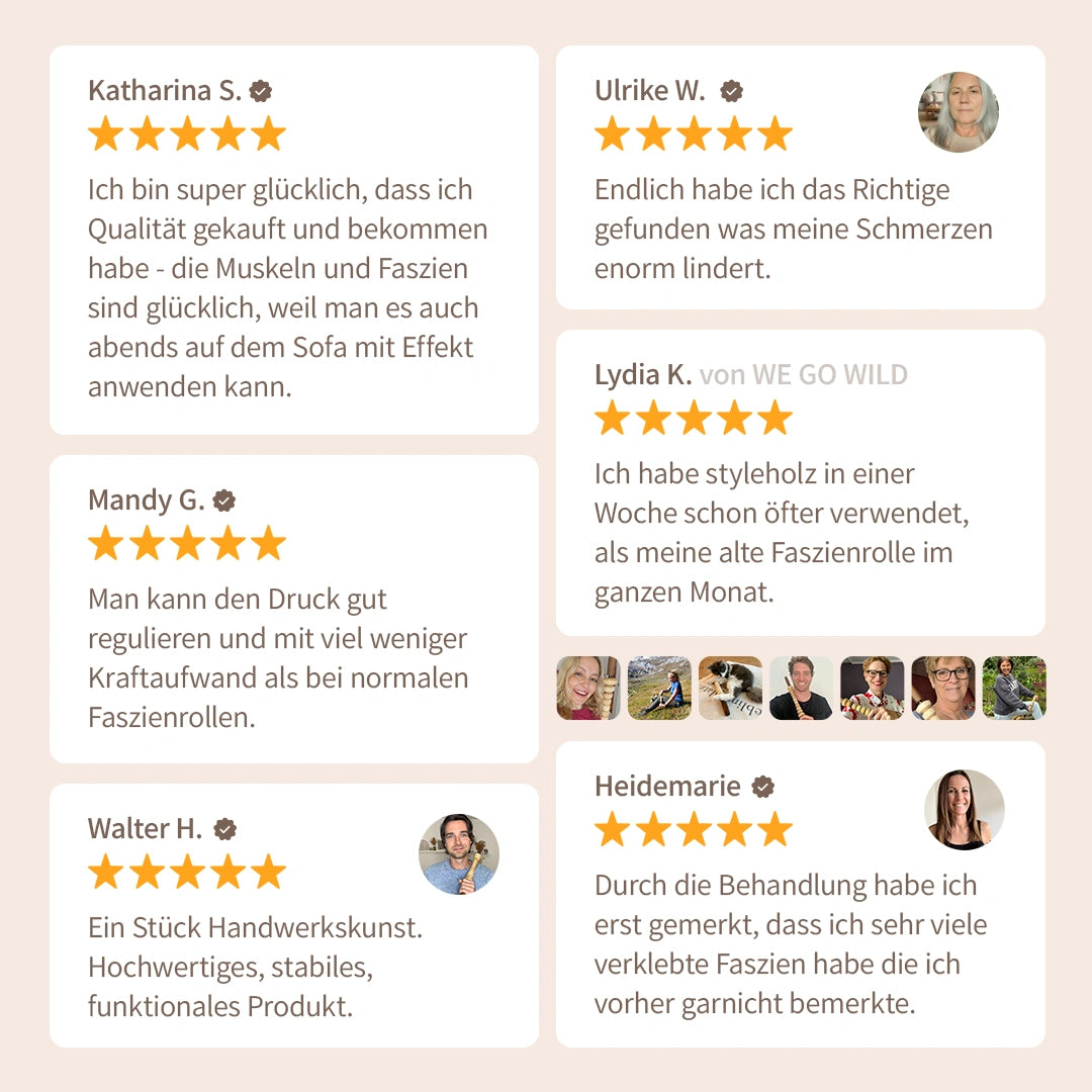 Faszienstab Woodstick MINI