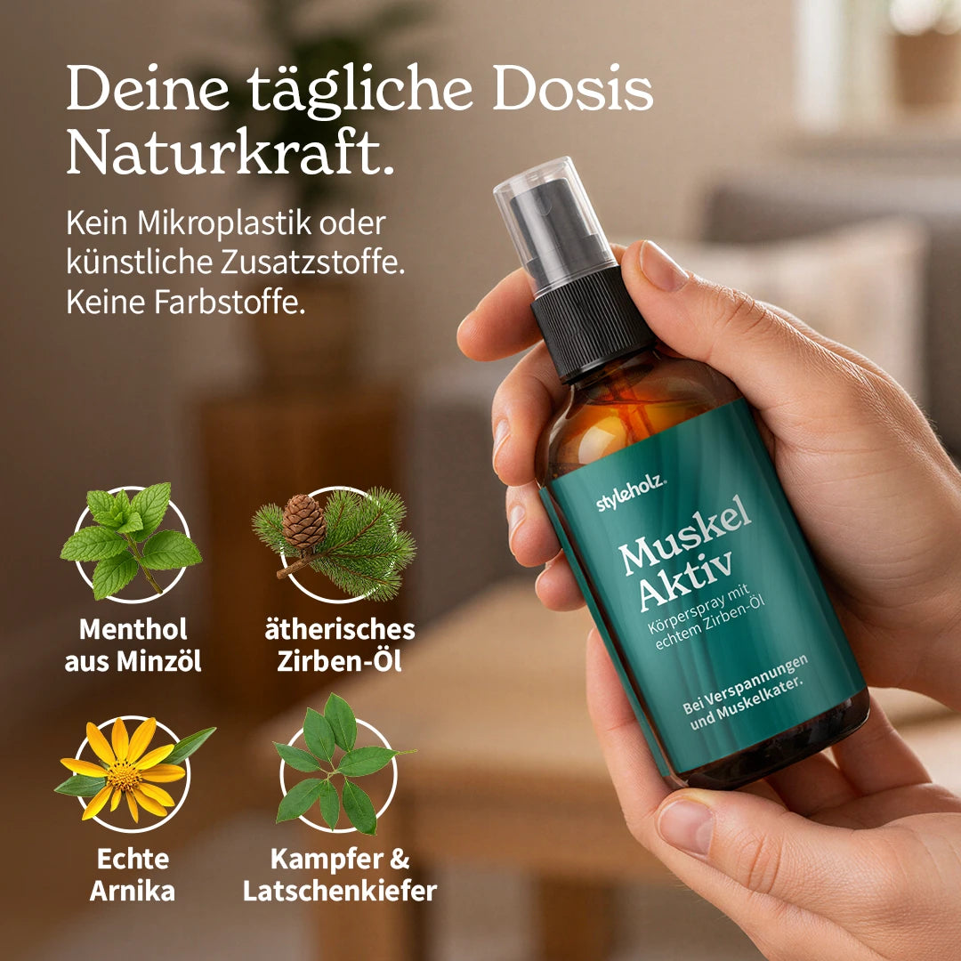 Muskel-Aktiv Körperspray mit Zirben-Öl