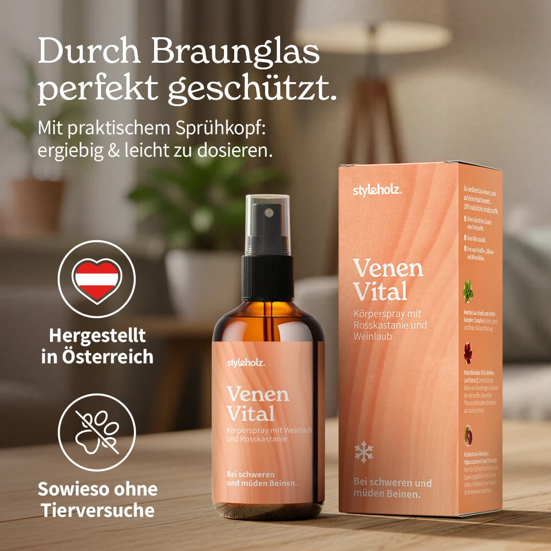 Venen-Vital Körperspray mit Rosskastanie & Weinlaub