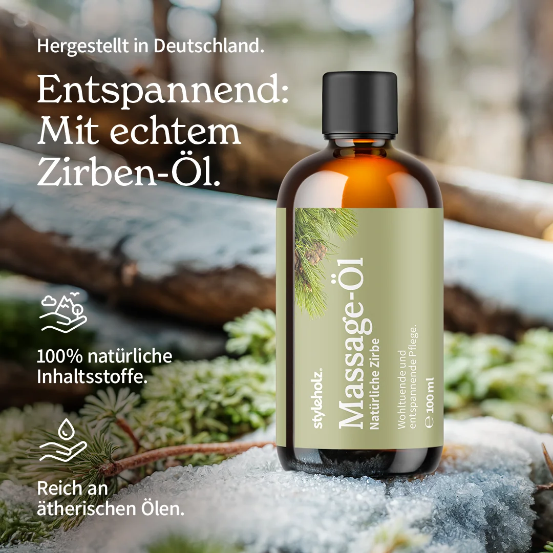 Massage-Öl: Echte Zirbe