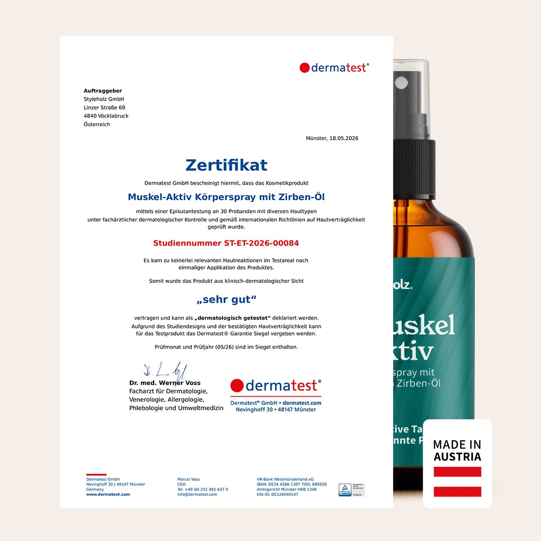 Muskel-Aktiv Körperspray mit Zirben-Öl