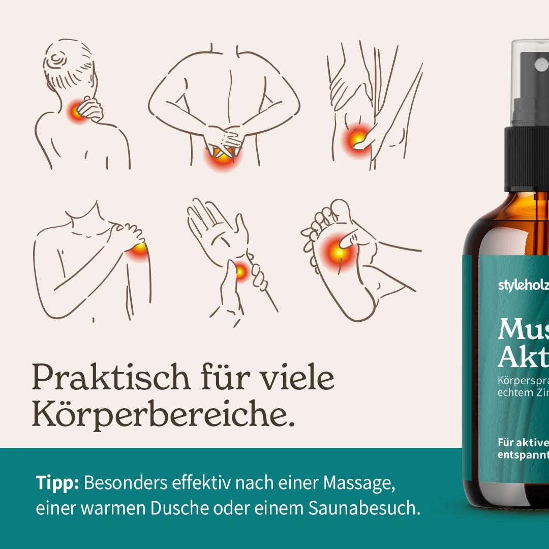 Muskel-Aktiv Körperspray mit Zirben-Öl