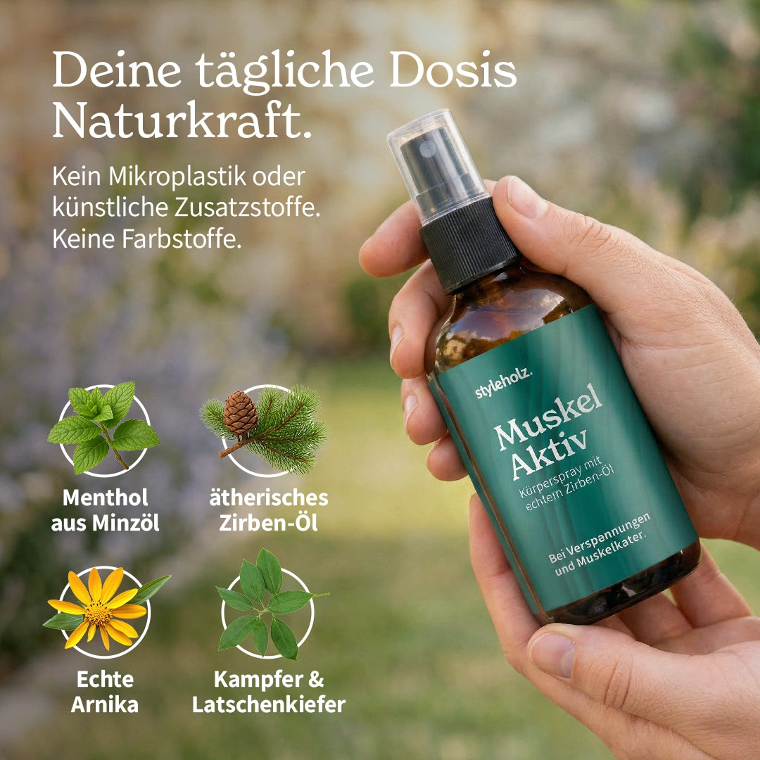 Muskel-Aktiv Körperspray mit Zirben-Öl