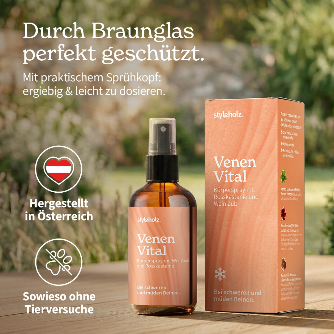 Venen-Vital Körperspray mit Rosskastanie & Weinlaub