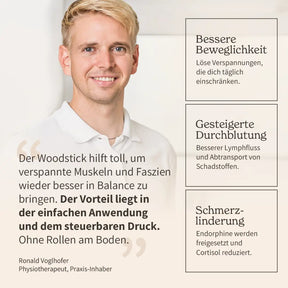 Faszienstab Woodstick FLEX: Einfaches Faszientraining