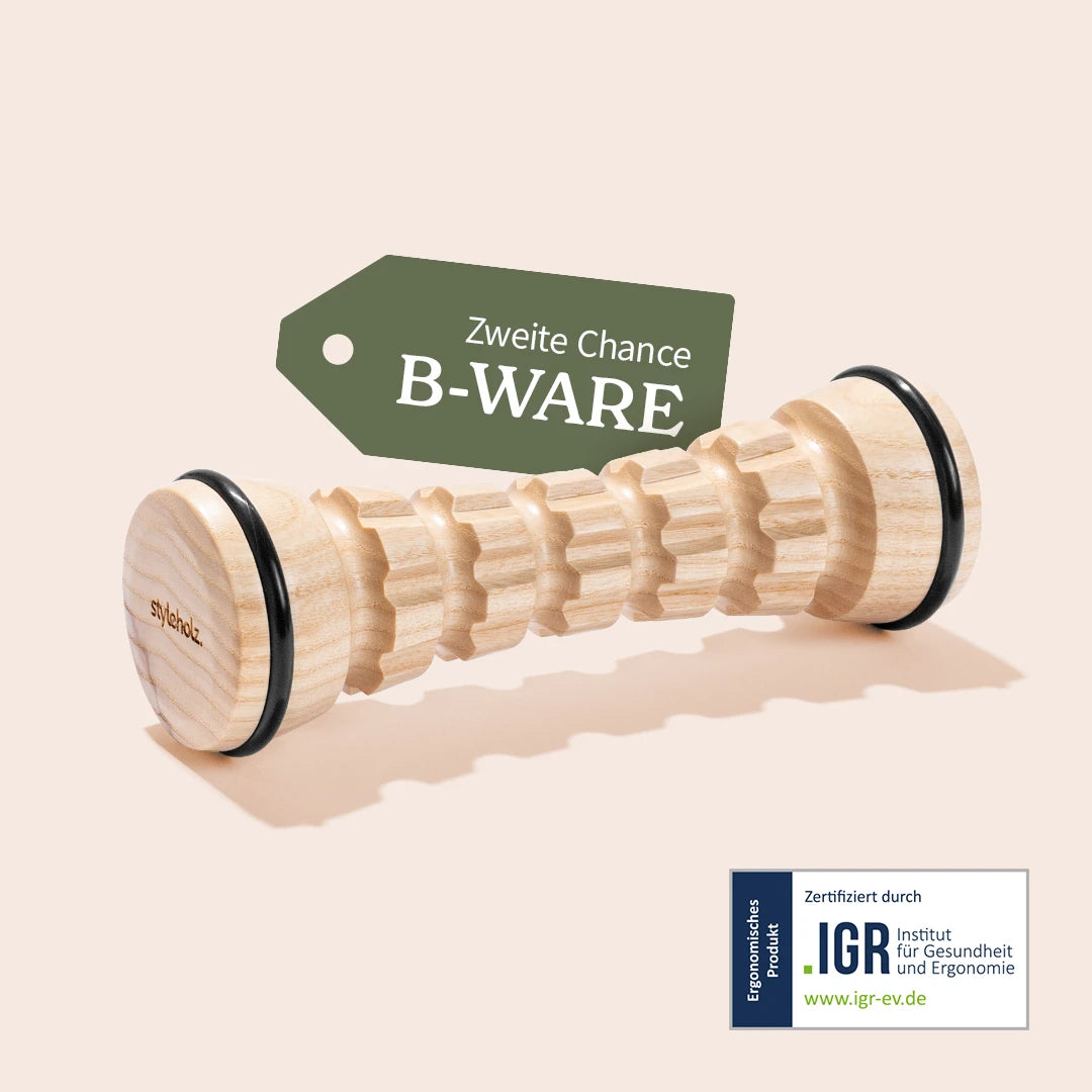 B-WARE Fußmassage-Roller aus Holz